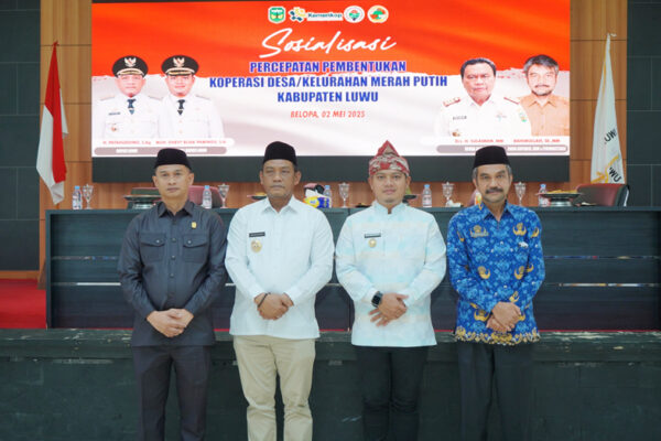 Dorong Penguatan Ekonomi, Pemkab Luwu Sosialisasi Percepatan Pembentukan Koperasi Desa/Kelurahan Merah Putih