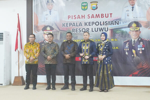 Malam Pisah Sambut Kapolres, Bupati Luwu Ucapkan Terima Kasih kepada AKBP Arisandi dan Selamat Datang AKBP Adnan Pandibu